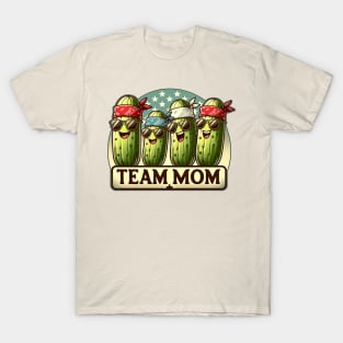 Team Mom, happy pickle team, funny pickleball T-Shirt